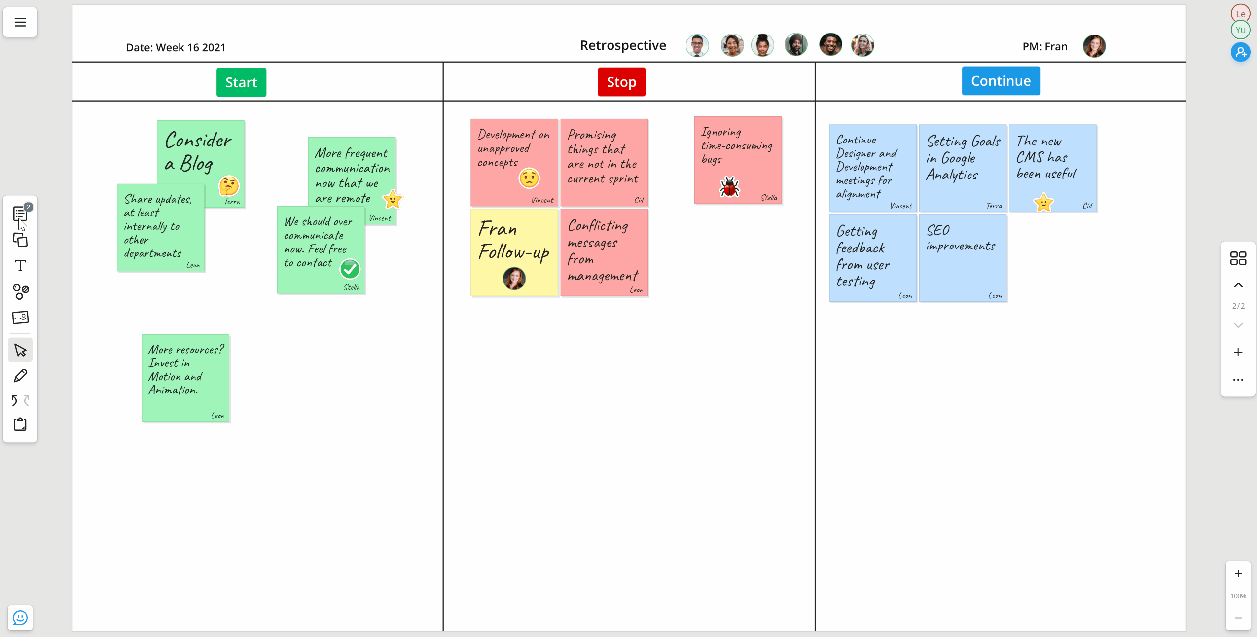 Free Online Retrospective Software Signup